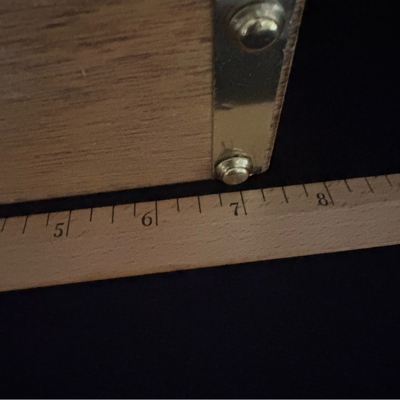 Vintage Wood Purse Handbag with Brass Accents - Japan - Tally-Ho Creation - Picture 8 of 16